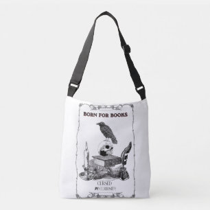 Sac Ajustable Académie Sombre Crâne de Corbeau Vintage Esthétiqu