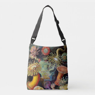 Sac Ajustable Actiniae par Ernst Haeckel Crossbody Bag