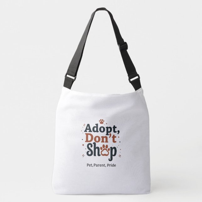 Sac Ajustable Adoptez, Ne Faites Pas D'Achats – Fierté des Paren (Devant)