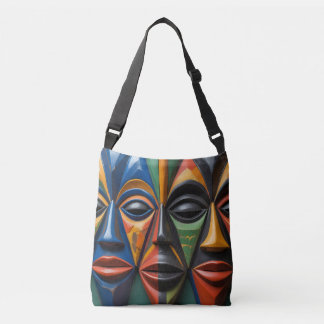 Sac Ajustable African Tribal Masks Trio Dynamic Symmetry