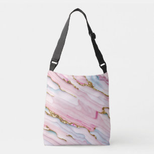 Sac Ajustable Agate Marble tendance Blue Pink Gold Collection