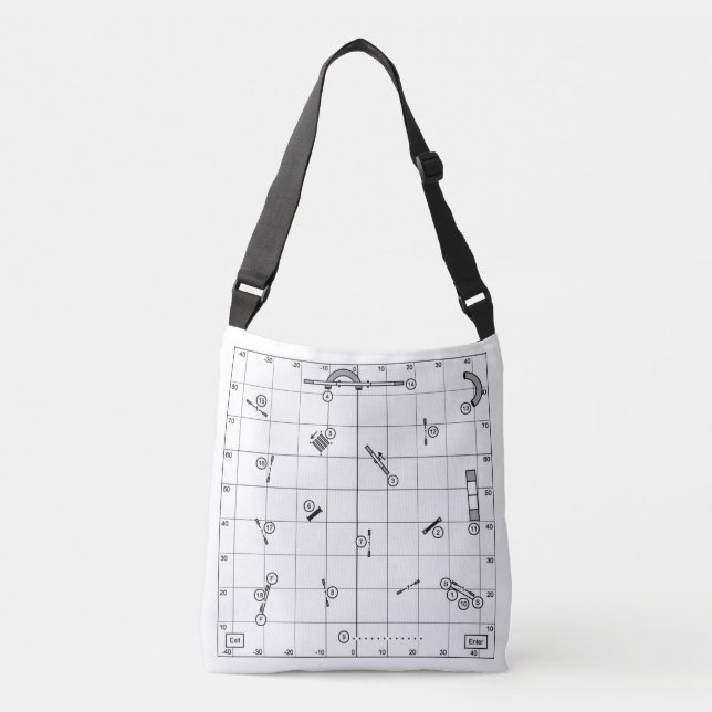 Sac Ajustable Agility Course Map Tote (Devant)