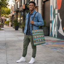 Sac ajustable "AGUA" - Tissage de style mexicain