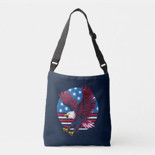 Sac Ajustable Aigle volant et drapeau américain
