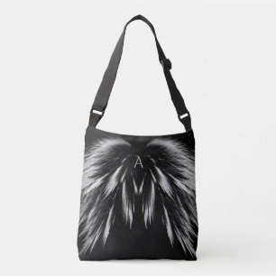 Sac Ajustable AILES D'ANGE Monogramme Gris Noir