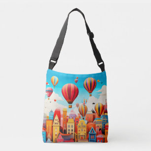 Sac Ajustable Air Ballon City Concept Paysage coloré Abstrait