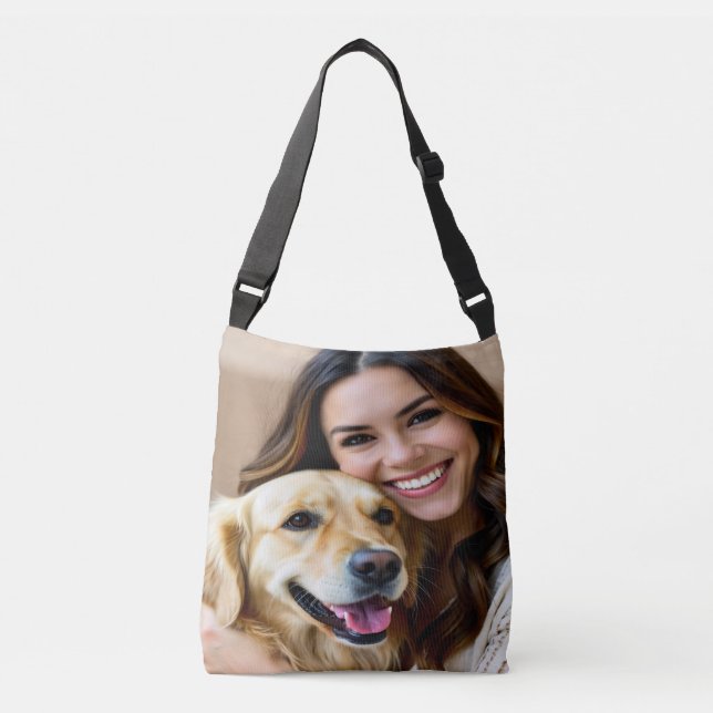 Sac Ajustable Ajouter une photo de Retriever doré Personnaliser (Devant)