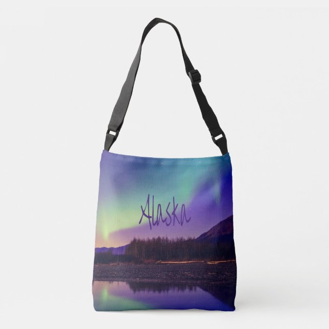 Sac Ajustable Alaska Northern Lights Mountains Lake (Dos)