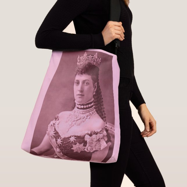 Sac Ajustable Alexandra du Danemark en rose (De près)