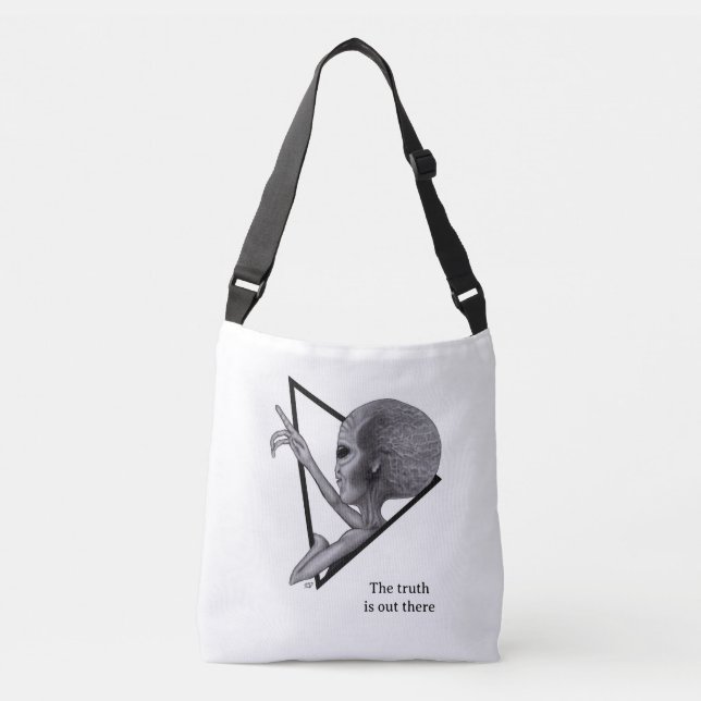 Sac Ajustable Alien gris, la vérité est là (Devant)