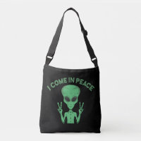 Alien Vert Je Viens En Paix OVNI Extraterrestre