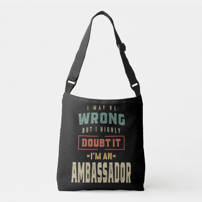 Sac Ajustable Ambassadrice Job Title Cadeau (Devant)