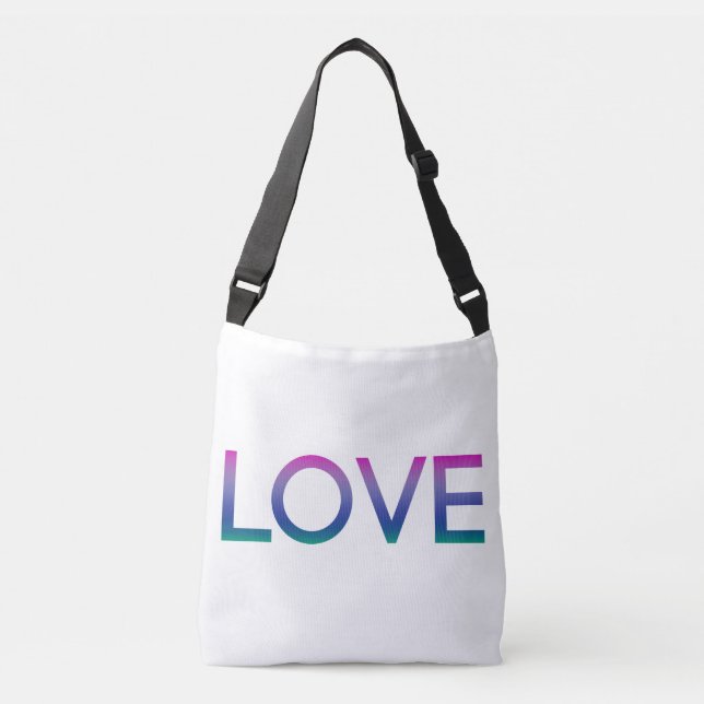 Sac Ajustable Amour coloré arc-en-ciel (Devant)