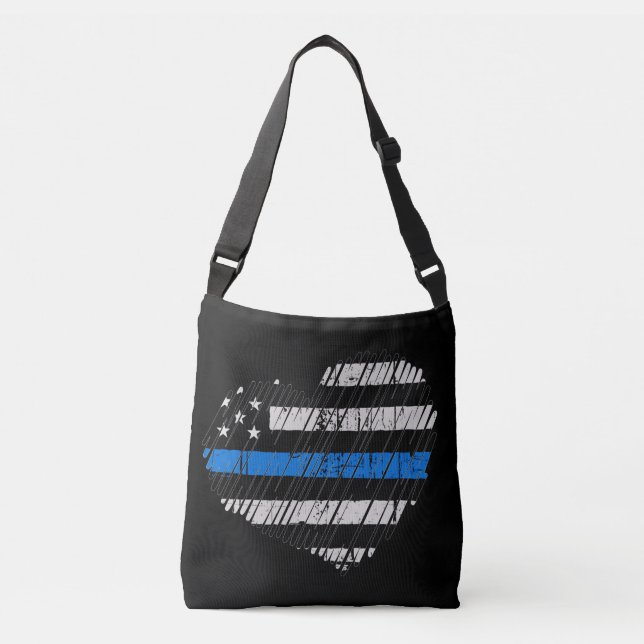 Sac Ajustable Amour de la ligne bleue (Devant)