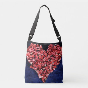 Sac Ajustable Amour romantique Rose Petal Red Heart