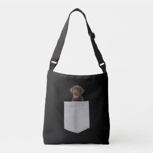 Sac Ajustable Amoureux des chiens Chocolat Labrador Puppy in P