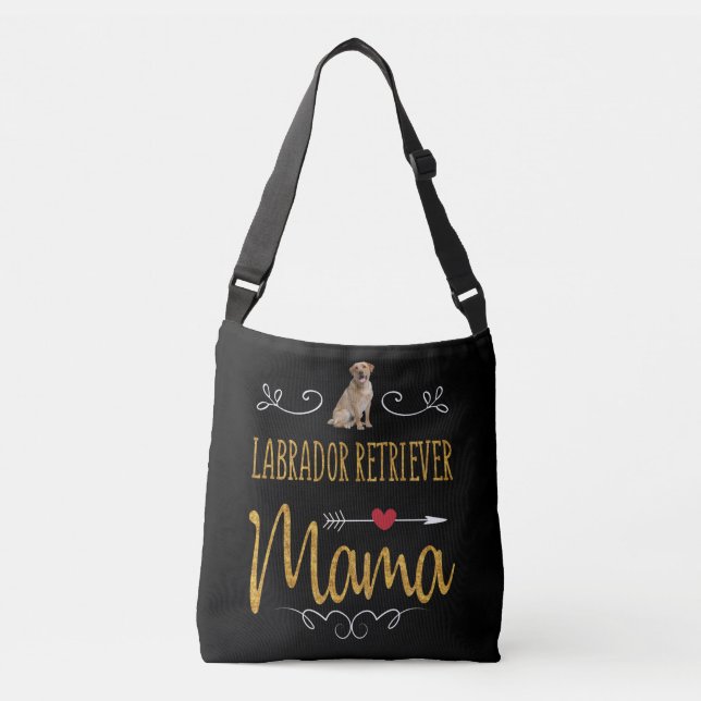 Sac Ajustable Amoureux des chiens | Labrador Retriever Mama (Devant)
