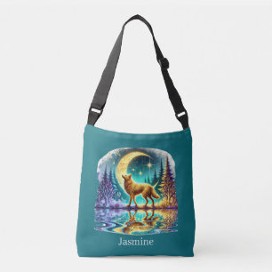 Sac Ajustable Amoureux des loups mignons ajoutez nom