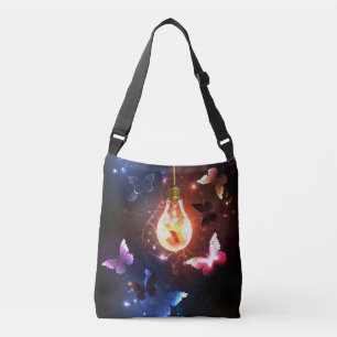 Sac Ajustable Ampoule lumineuse avec papillons nocturnes