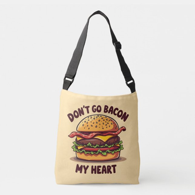 Sac Ajustable Amusant Pun Alimentaire Bacon Lover Cheeseburger D (Devant)