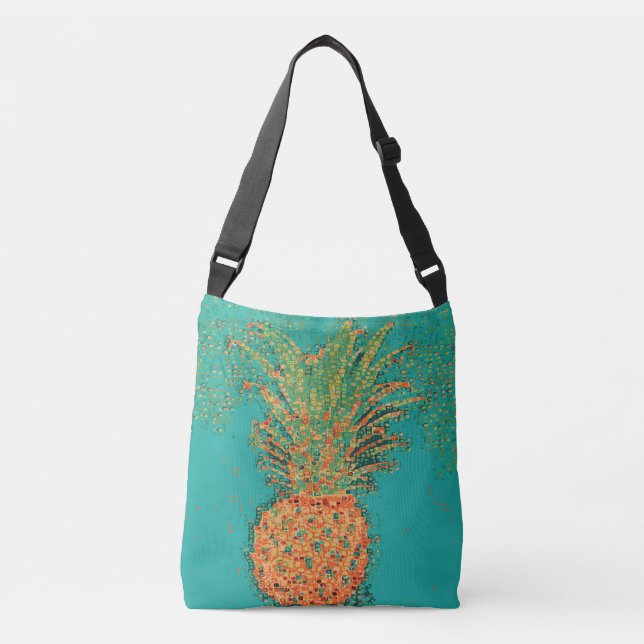 Sac Ajustable Ananas de fête - Ananas abstrait sur fond lumineux (Devant)