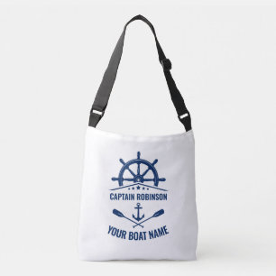 Sac Ajustable Ancre nautique Oars Wheel Captain & Boat Name