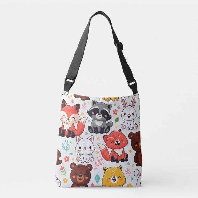 Sac Ajustable Animaux des bois sans soudure (Devant)