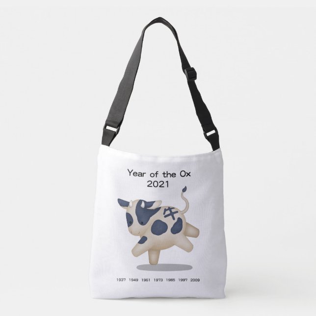 Sac Ajustable Année de l'animal zodiaque Ox Cute 2021 (Devant)