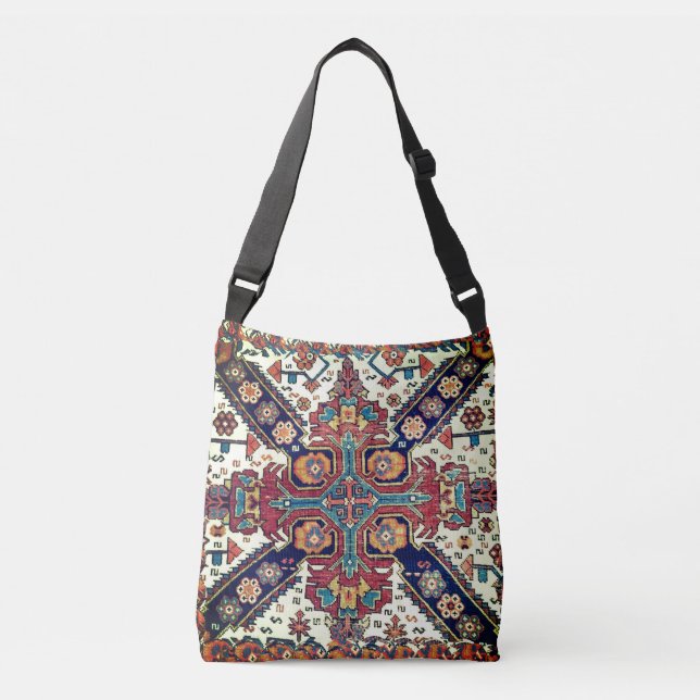 Sac Ajustable Antique Zeykhur Oriental Tapis Design Crossbody Sa (Devant)