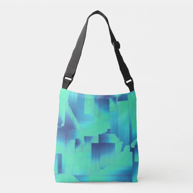 Sac Ajustable Aqua Blue Art Déco (Devant)
