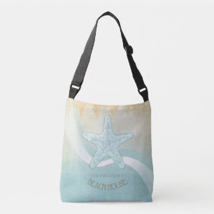 Sac Ajustable Aqua nautique ID623 bleu d'étoiles de mer de