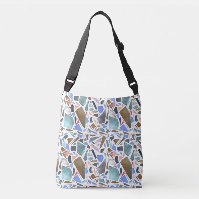 Sac Ajustable Aquarelle Abstraite : arrière - plan blanc dessiné (Devant)