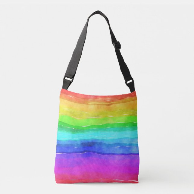 Sac Ajustable Aquarelle arc-en-ciel (Devant)