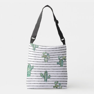 Sac Ajustable Aquarelle de Cactus : Dessin de stylo Vintage.