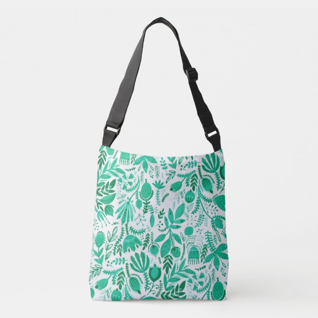 Sac Ajustable Aquarelle florale du jardin de printemps rustique (Devant)