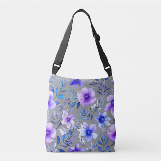 Sac Ajustable Aquarelle Harmonie florale - Pat botanique sans jo (Devant)