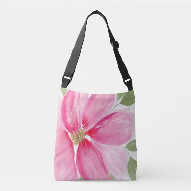Sac Ajustable Aquarelle Magenta Bloom (Devant)