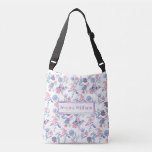 Sac Ajustable Aquarelle moderne personnelle Blue Hydrangeas Flor