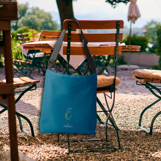 Sac Ajustable Aquarelle monochrome lettre G infirmière bleu fonc (Créateur téléchargé)