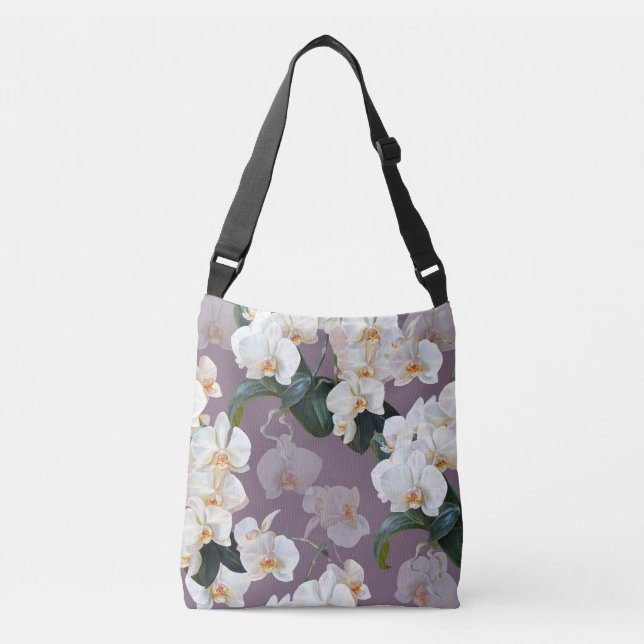 Sac Ajustable Aquarelle orchidée lavande foncée. (Devant)