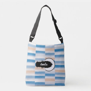 Sac Ajustable Aquarelle personnalisée couleur bleu sur toute imp