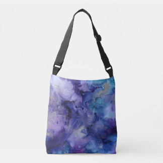 Sac Ajustable Aquarelle pourpre et bleue