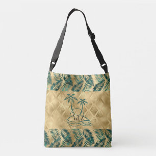 Sac Ajustable Arbre à palmiers vert or personnalisé
