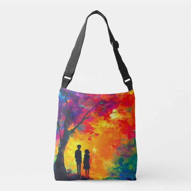 Sac Ajustable Arbre coloré d'amour (Devant)