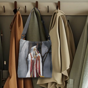 Sac Ajustable Arbre de chêne corbeau sorcier blanc mystique fant