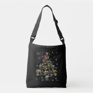 Sac Ajustable Arbre De Noël Des Éléphants Couvert De Flamme D