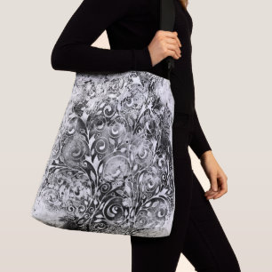 Sac Ajustable Arbre De Vie - Spirales Feuille Grunge Style 1