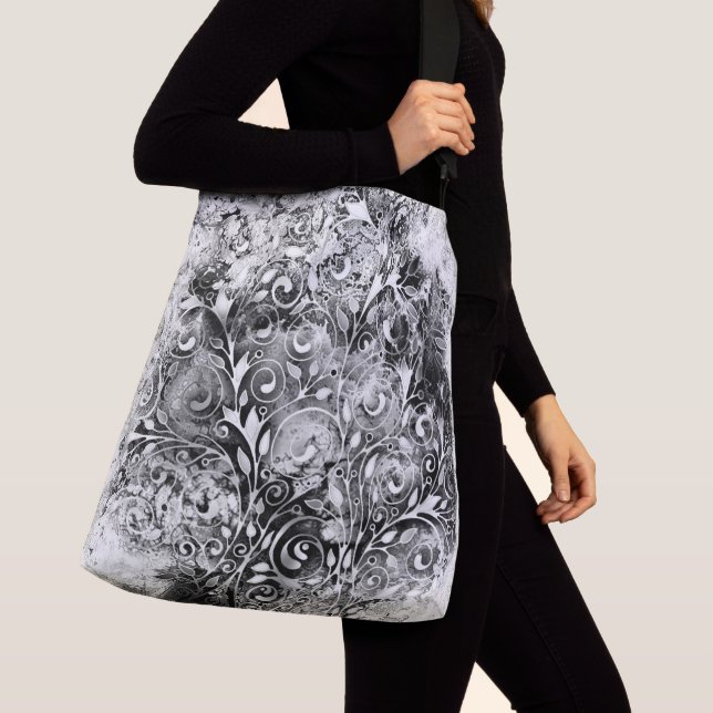 Sac Ajustable Arbre De Vie - Spirales Feuille Grunge Style 1 (De près)