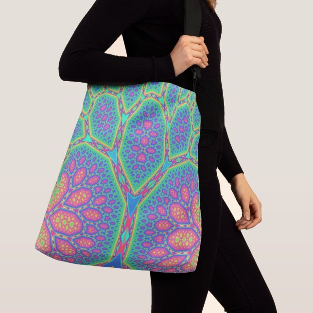 Sac Ajustable Arbre fractal géométrique mathématique groovy trip (De près)