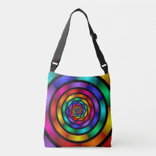 Sac Ajustable Arrondi et psychédélique coloré Art moderne fracta